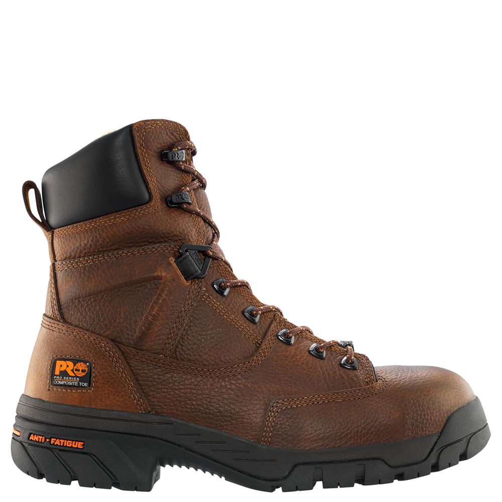 Botas de Trabajo Timberland Hombre Pro® Helix 8" Comp Toe Marrones - Chile ISF-081759